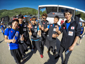 The Japanese climbing team. Photo by Zach Mahone. 